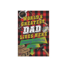 Load image into Gallery viewer, World's Greatest Dad Garden Flag - front