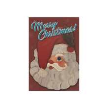 Load image into Gallery viewer, Merry Christmas Santa Head - laid flat