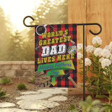 Load image into Gallery viewer, World's Greatest Dad Garden Flag - Model 1