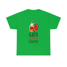 Load image into Gallery viewer, Cats Before Guys t-shirt - Irish green