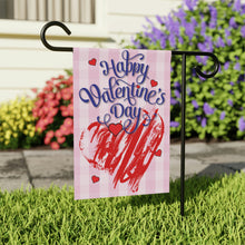Load image into Gallery viewer, Happy Valentine's Day Garden Flag - model
