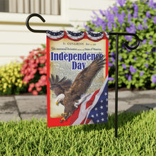 Load image into Gallery viewer, Independence Day Eagle Garden Flag