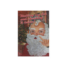 Load image into Gallery viewer, Santa Making A List Garden Flag