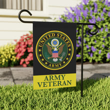 Load image into Gallery viewer, ARMY VETERAN GARDEN FLAG - mockup two