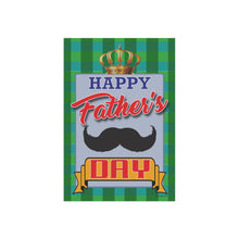 Load image into Gallery viewer, Father's Day Mustache Garden Flag - front