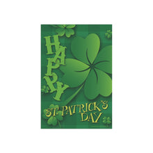 Load image into Gallery viewer, St. Patrick's Day Garden Flag - flat
