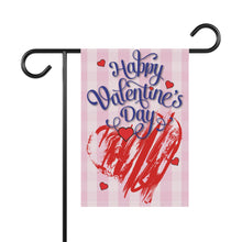 Load image into Gallery viewer, Happy Valentine's Day Garden Flag - front