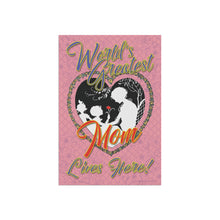 Load image into Gallery viewer, Mothers Day garden flag - flat view