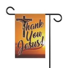 Load image into Gallery viewer, Thank You Jesus - Garden Flag - mockup back