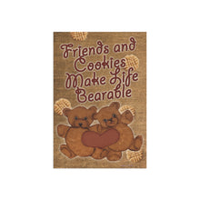 Load image into Gallery viewer, Friends and Cookies garden flag - front
