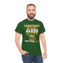 Load image into Gallery viewer, I Bleed Green and Gold - t-shirt - wildcats of Great Bridge - Green male