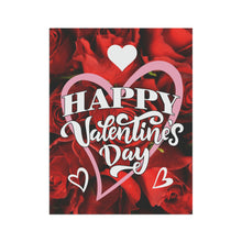 Load image into Gallery viewer, Happy Valentine's Day House Flag - flat
