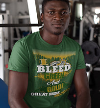 Load image into Gallery viewer, I Bleed Green and Gold - t-shirt - wildcats of Great Bridge - Green