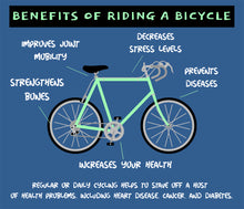 Load image into Gallery viewer, Benefits of Riding a Bicycle Tee