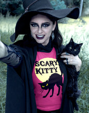 Load image into Gallery viewer, Scary Kitty Tee - Color Tees