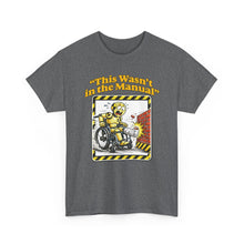 Load image into Gallery viewer, This Wasn't in the Manual T-Shirt — Funny Wheelchair Tee
