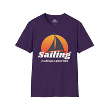 Load image into Gallery viewer, "Sailing is always a good idea" T-Shirt - A Salt &amp; Canvas Apparel product
