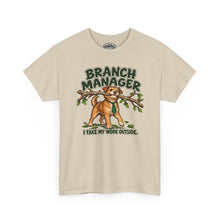 Load image into Gallery viewer, Branch Manager Dog T-Shirt — "I Take My Work Outside"

