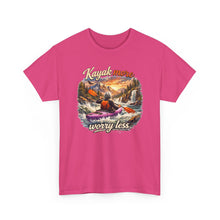 Load image into Gallery viewer, Kayak More Worry Less T-Shirt — Kayaking Adventure Tee
