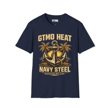 Load image into Gallery viewer, GTMO Heat Navy Steel Anchor T-Shirt
