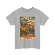 Load image into Gallery viewer, America 250 T-Shirt — 1776–2026 Patriotic Veterans Tribute Tee
