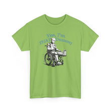 Load image into Gallery viewer, Injured Crash Test Dummy In Wheelchair — "Yes, I'm That Dummy" Graphic T-Shirt
