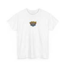 Load image into Gallery viewer, Surf &amp; Sand Beach Tee — Retro Pinup Surfboard Graphic T-Shirt
