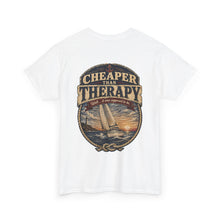 Load image into Gallery viewer, Cheaper Than Therapy Sailing T-Shirt — Salt &amp; Canvas Nautical Tee
