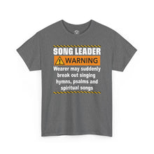 Load image into Gallery viewer, Song Leader Warning T‑Shirt – Funny Church Hymn Singing Tee

