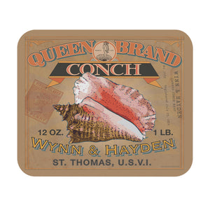 Queens Brand Conch Label Mousepad