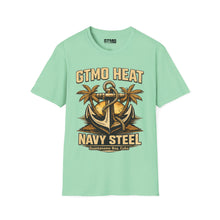 Load image into Gallery viewer, GTMO Heat Navy Steel Anchor T-Shirt
