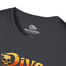 Load image into Gallery viewer, Dive Till You Die T-Shirt – Vintage Scuba Diver Skull Tee

