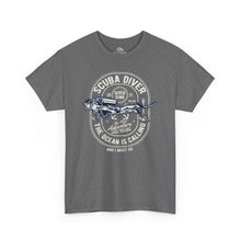 Load image into Gallery viewer, “The Ocean Is Calling” Dive T-Shirt
