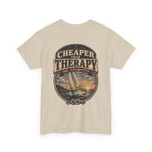 Load image into Gallery viewer, Cheaper Than Therapy Sailing T-Shirt — Salt &amp; Canvas Nautical Tee
