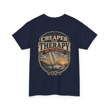 Load image into Gallery viewer, Cheaper Than Therapy Sailing T-Shirt — Salt &amp; Canvas Nautical Tee
