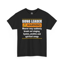 Load image into Gallery viewer, Song Leader Warning T‑Shirt – Funny Church Hymn Singing Tee
