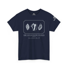 Load image into Gallery viewer, The Ocean Is My Potion T-Shirt — Seashell Graphic Beach Tee
