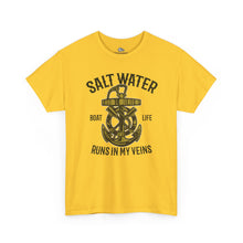 Load image into Gallery viewer, Salt Water Runs In My Veins T‑Shirt
