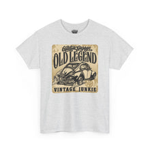 Load image into Gallery viewer, Vintage Car T-Shirt — "Old Legend Vintage Junkie" Classic Beetle Tee

