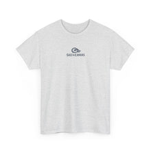 Load image into Gallery viewer, Born to Sail Tee — Sailing Graphic with Sailboat &amp; Dolphin Design
