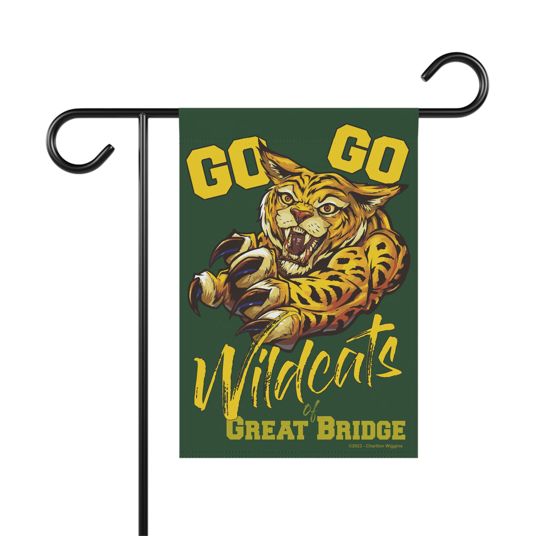 Go Go Wildcats garden flag - right