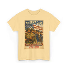 Load image into Gallery viewer, America 250 T-Shirt — 1776–2026 Patriotic Veterans Tribute Tee
