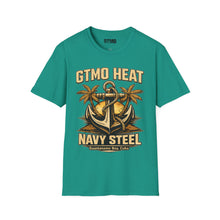 Load image into Gallery viewer, GTMO Heat Navy Steel Anchor T-Shirt
