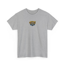 Load image into Gallery viewer, Surf &amp; Sand Beach Tee — Retro Pinup Surfboard Graphic T-Shirt
