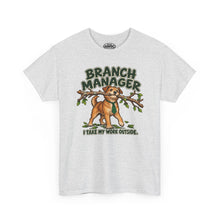 Load image into Gallery viewer, Branch Manager Dog T-Shirt — "I Take My Work Outside"
