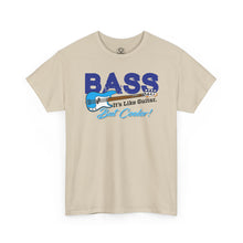Load image into Gallery viewer, Bass Guitar Tee — "BASS: It's Like Guitar, But Cooler!"
