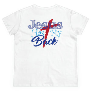 Jesus Has My Back Women - white