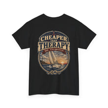 Load image into Gallery viewer, Cheaper Than Therapy Sailing T-Shirt — Salt &amp; Canvas Nautical Tee
