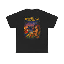 Load image into Gallery viewer, Banana Rat Republic Tropical Vintage Tee — Island Pinup Sunset Design
