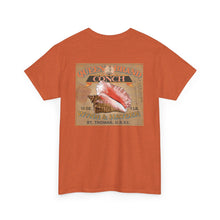 Load image into Gallery viewer, Conch Shell Vintage Label T‑Shirt — Salt &amp; Canvas Beach Tee
